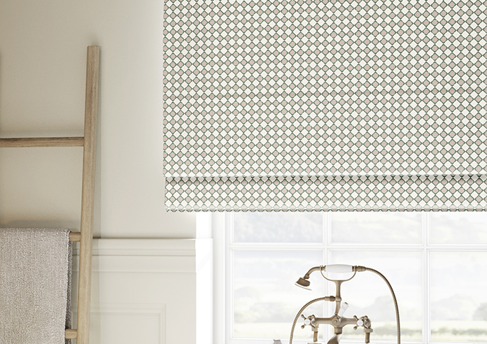 Adelaide, Checkers Rosies Pink - Twist&Fit Roman Blind - Image 5